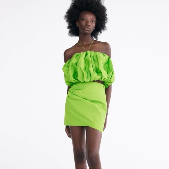 Zara Green Skirt - Picture 7 of 14